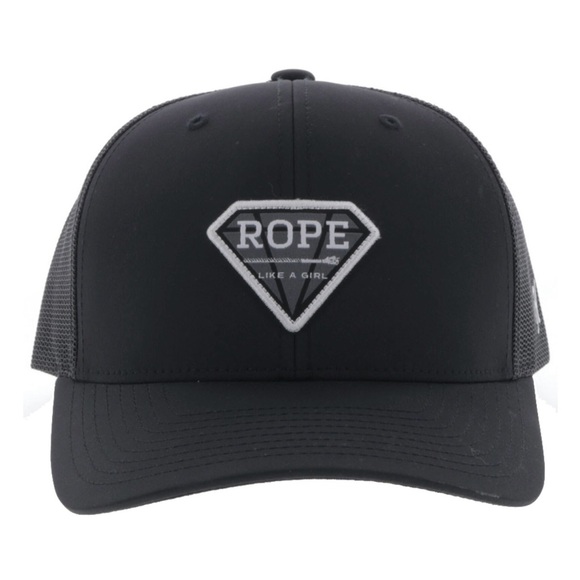 HOOEY WOMEN'S ROPE LIKE A GIRL DIAMOND PATCH TRUCKER CAP - Picture 4 of 6